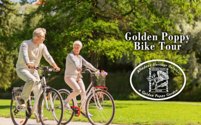 Community Bike Tour of Golden Poppy Winning Gardens
