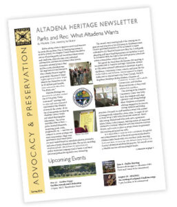 Newsletters | Altadena Heritage