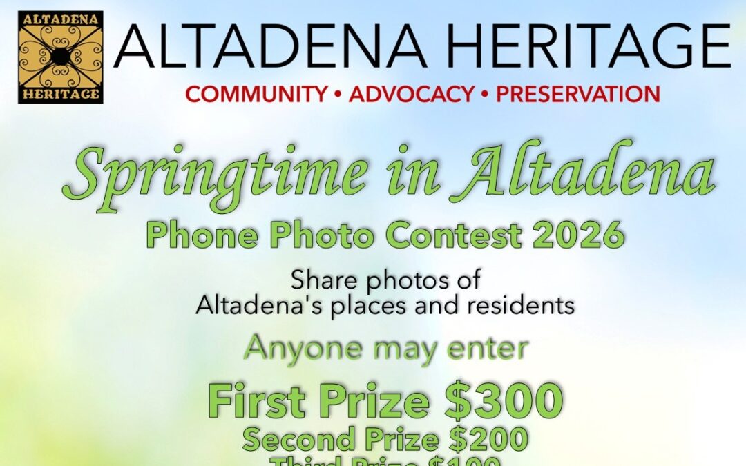 SPRINGTIME IN ALTADENA PHONE PHOTO CONTEST 2026